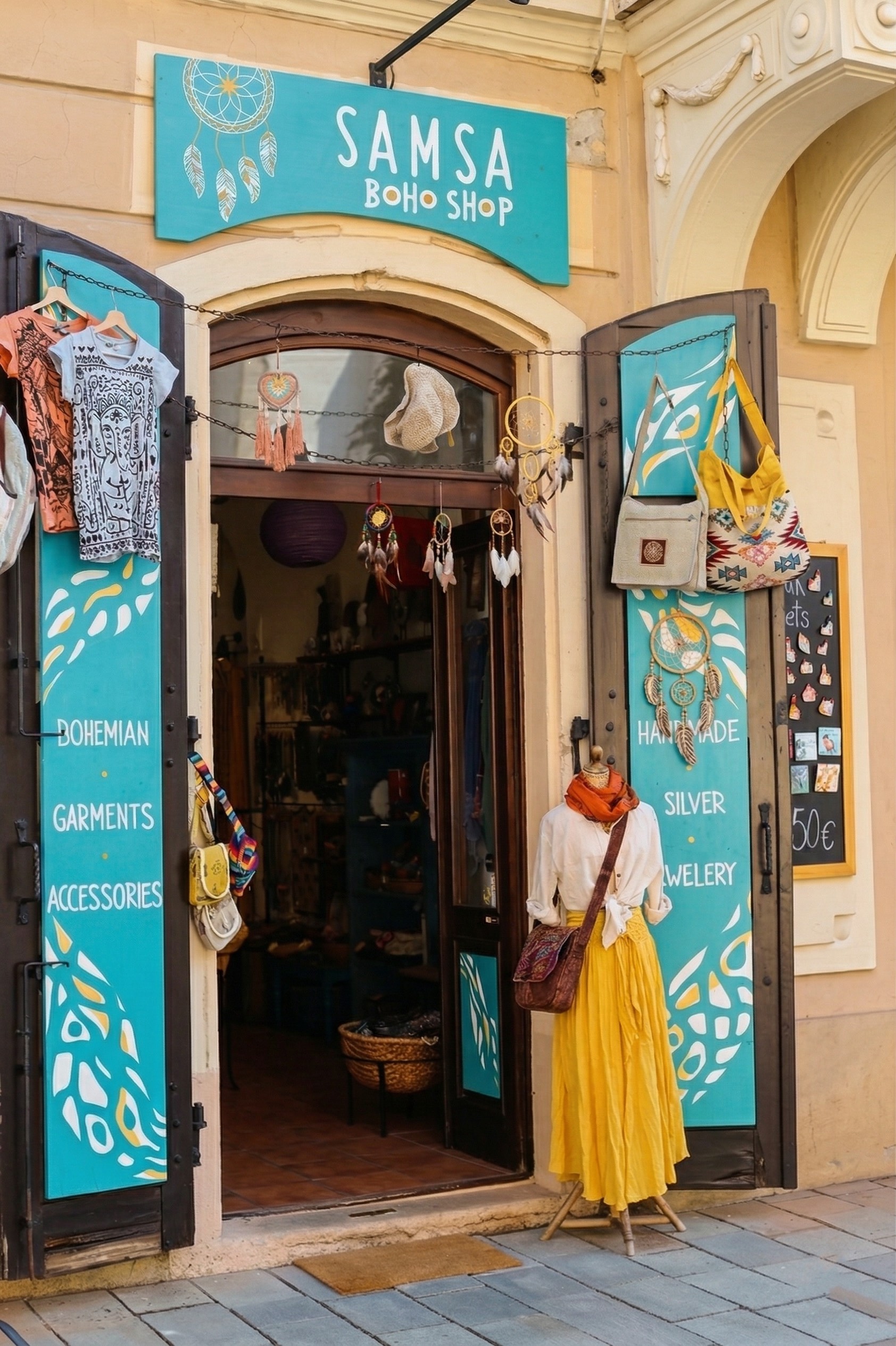 Predajňa SAMSA na Pánskej 33 v historickom centre Bratislavy